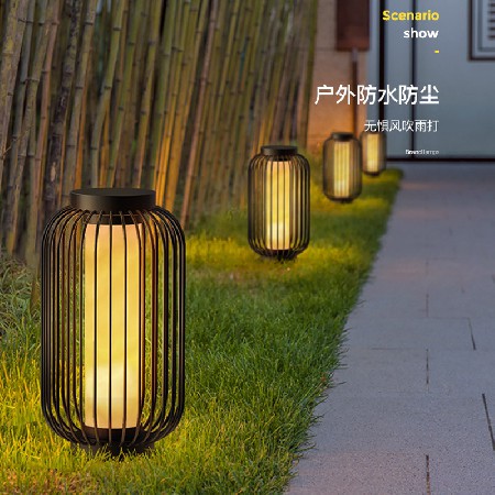 特色鳥籠燈led花園小區(qū)庭院裝飾照明柱頭燈造型景觀燈廠家批發(fā)