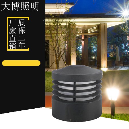 LED草坪燈高亮小區道路照明裝飾鋁制防水簡約圓柱草坪燈廠家批發
